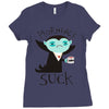 morning suck Ladies Fitted T-Shirt