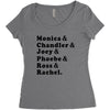 Friends Tv Show Women's Triblend Scoop T-shirt