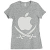 apple pirate Ladies Fitted T-Shirt