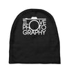 i love photography best trending Baby Beanies