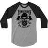 lumberjack skull 3/4 Sleeve Shirt