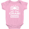 on the crab. Baby Onesie