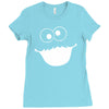cookie monster Ladies Fitted T-Shirt