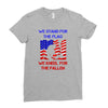 we stand for the flag Ladies Fitted T-Shirt