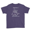 happiness is being loved by a cat Youth Tee