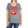 id rather be bowling Ladies Curvy T-Shirt