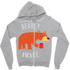 bearly awake Zipper Hoodie