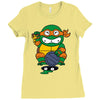 lucky turtle Ladies Fitted T-Shirt
