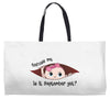 September Peeking Out Baby Girl Weekender Totes