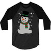 christmas snowman 3/4 Sleeve Shirt