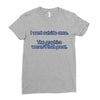i went outside once (3) Ladies Fitted T-Shirt