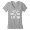 trust me i'm polish Women's V-Neck T-Shirt