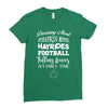 dreaming about pumpkin spice hayrides footbal falling leaves family ti Ladies Fitted T-Shirt
