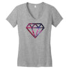 Galaxy diamond Women's V-Neck T-Shirt