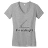 im acute girl Women's V-Neck T-Shirt