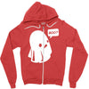 halloween boo Zipper Hoodie