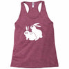 rude, rabbits humping,funny Racerback Tank