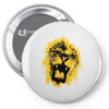 lion yellow Pin-back button