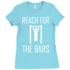 reach for the bars Ladies Fitted T-Shirt