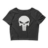 the punisher skull head Crop Top