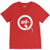 el q white logo V-Neck Tee