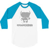 pitbull american pit bull spiked dog collar 3/4 Sleeve Shirt