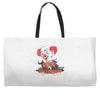 happy halloween clown Weekender Totes
