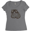 feed me and tell me i'm cutie Women's Triblend Scoop T-shirt