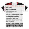 funny stag night checklist, ideal gift, christmas present All Over Women's T-shirt