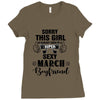 sorry this girl is already taken by a super sexy march boyfriend Ladies Fitted T-Shirt