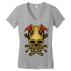 skull axe Women's V-Neck T-Shirt