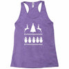 christmas scene reindeer funny Racerback Tank