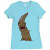 worm zombie Ladies Fitted T-Shirt