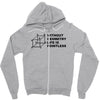 without geometry life is pointless funny math school science nerd geek Zipper Hoodie