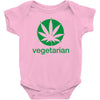 vegetarian sweet leaf Baby Onesie