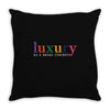Luxury As A Croad Concept Throw Pillow