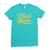 i text back Ladies Fitted T-Shirt