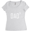 dad of 3 Women's Triblend Scoop T-shirt