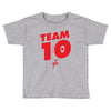 team 10 red Toddler T-shirt