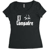 el compadre   the godfather in spanish espanol movie symbol mexcian te Women's Triblend Scoop T-shirt