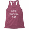 good looking kid Racerback Tank