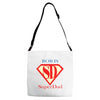 bob is super dad Adjustable Strap Totes