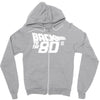 back to the 80's, funny retro Zipper Hoodie