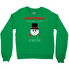 christmas baking team crew snowman Crewneck Sweatshirt