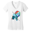 rainbow Women's V-Neck T-Shirt