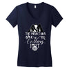 The Mountains Are Calling, I Must Go Women's V-Neck T-Shirt