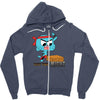 gumball test your might Zipper Hoodie