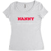 i'm a nanny what's your superpower Women's Triblend Scoop T-shirt