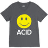 acid house smiley face 90's rave club hardcore party V-Neck Tee