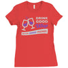 good wine good friends Ladies Fitted T-Shirt